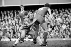 F. A Cup Football. Chelsea 2 v. Liverpool 0 February 1982 LF08-29-059