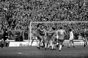 F. A Cup Football. Chelsea 2 v. Tottenham Hotspurs 3. F. A. Cup March 1982 LF08-16-090