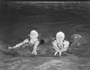 Swimming Hat Prints: F W Reed DM Staff Photographer Baby Swimmers Tiny Tots in