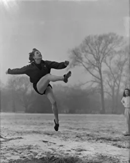 Long Jump Prints: F W Reed Staff Photographer Athletics Sheila Sewell, the England hurdler
