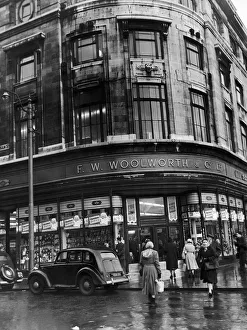 Winter Prints: F W Woolworth store on the corner of Oldham Street and Piccadilly, Manchester