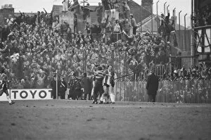 Images Dated 29th January 1984: FA Cup 5th round tie. Portsmouth 0 v. Southampton 1. Southampton celebrate