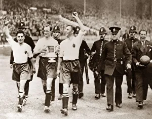 00222 Prints: FA Cup Final 1929 Bolton v Portsmouth Billy Butler