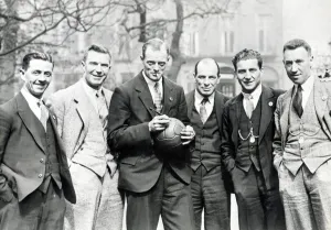 00222 Prints: FA Cup Final 1929 Bolton v Portsmouth Harry Nuttall R Pym Jimmy Seddon Bob