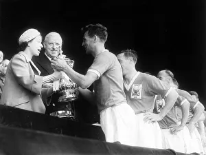 FA Cup Final 1959 Nottingham Forest v Luton Town Jack Burkitt captain of Forest