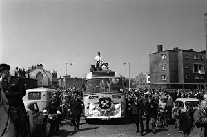 FA Cup Final 1964 West Ham Coach Parades through East End of London