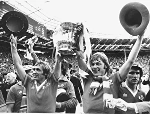 F A Cup Prints: FA Cup Final 1977 Liverpool V Manchester United Jimmy Greenhoff