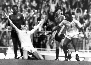 FA Cup Final 1982 at Wembley. Tottenham Hotpsur 1 v Queens Park Rangers 1