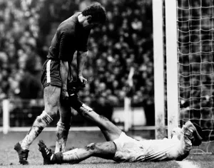 FA Cup Final at Wembley April 1970 Chelsea 2 v Leeds United 2 Peter Osgood