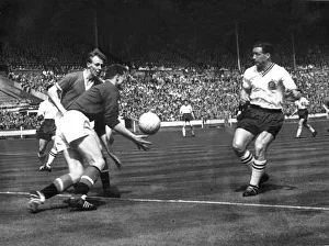 Saving Prints: FA Cup Final at Wembley Stadium 3rd May 1958 Manchester United v Aston Villa