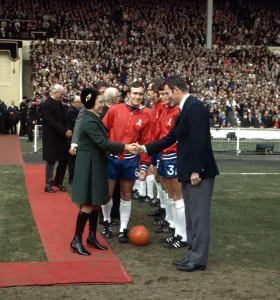 FA Cup Final at Wembley Stadium Chelsea 2 v Leeds United 2 Princess Margaret