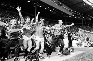 Images Dated 18th May 1985: FA Cup Final at Wembley Stadium. Everton 0 v Manchester United 1