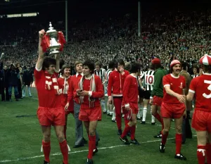 FA Cup Final at Wembley Stadium Liverpool 3 v Newcastle United 0 Captain