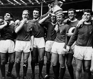 F A Cup Prints: FA Cup Final at Wembley Stadium. Manchester United 3 v Leicester City 1