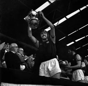 FA Cup Final at Wembley Stadium West Ham 2 v Fulham 0 Billy Bonds lifts