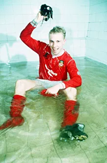 FA Cup Third Round match Wrexham 2 v Arsenal 1 Steve Watkins celebrates