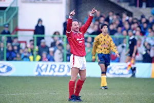 FA Cup Third Round match Wrexham 2 v Arsenal 1 Wrexham