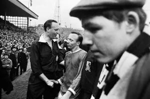 00937 Prints: FA Cup Semi Final match at Burnden Park, Bolton. Everton 1 v Manchester United 0