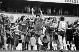 FA Cup Semi Final at White Hart Lane. Liverpool 2 v. Southampton 0. F A Cup