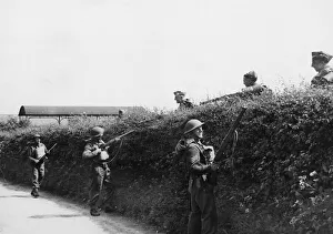 Test Prints: Face to face emery and Home Guard seem surprised to come to such close quarters