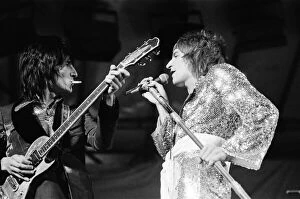 Rod Stewart Collection: The Faces featuring Rod Stewart perform at The Reading Festival Saturday August 12th 1972