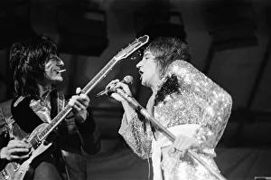 01003 Prints: The Faces featuring Rod Stewart perform at The Reading Festival Saturday August 12th 1972