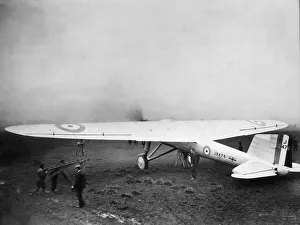 Air Force Prints: The Fairey Long Rang Monoplane, seen here at RAF Northolt just about to take off for RAF