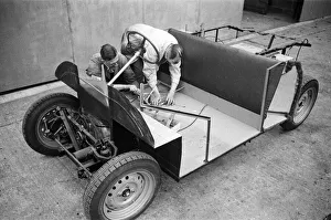 Fairthorpe Atom mini car, a rear-engined two-door fibre glass car designed by British
