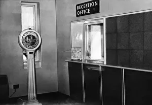 01502 Prints: Fairwood Airport. The reception hall where passengers leaving