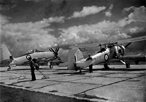 Planes Prints: Fairy Swordfish and Westland Wyvern. July 1953 P004816