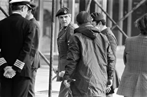The Falklands Governor and the Royal Marines captured during the Argentinian