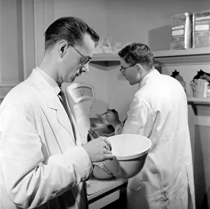 False teeth factory in Dundee: The factory makes and bakes in their kiln (oven