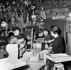 Families at Birminghams Art Centre, in the sculpture section