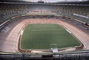 The famous Azteca Stadium in Mexico, pictured before the start of the 1970 World Cup