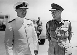 Officer Prints: Famous brothers meet on land: Lieutenant General Sir Alan Cunningham of the British Army