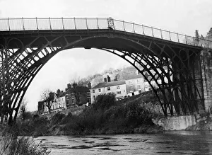 The famous iron bridge which crosses the River Severn at Ironbridge, Shropshire