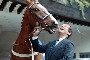 Horse Prints: Famous racehorse Aldaniti with Bob Champion who together were the memorable 1981 Grand