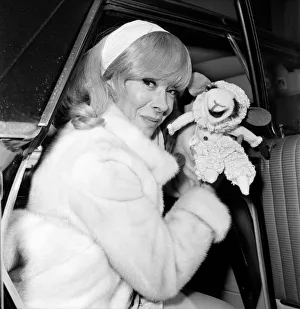 Famous ventriloquist Shari Lewis seen arriving at Heathrow from Los Angeles for the Royal