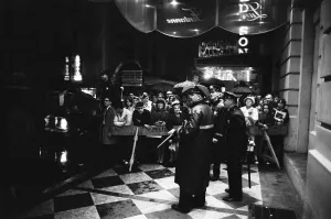 Fans outside the hotel after The Rolling Stones greeted fans on Broadway