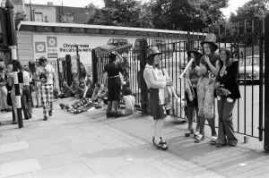 Fans of pop group Slade get ready for the invasion of Earls Court tonight where the group