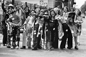 Fans of pop group Slade get ready for the invasion of Earls Court tonight where the group
