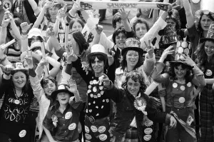 Fans of pop group Slade get ready for the invasion of Earls Court tonight where the group