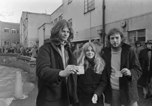 Fans queue to buy concert tickets at Coventry Theatre where The Rolling Stones will be