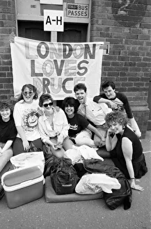 Fans queue outside football ground ahead of Bruce Springsteen Concert at Villa Park
