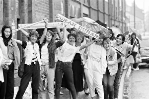00475 Prints: Fans queue outside football ground ahead of Duran Duran Concert at Villa Park, Birmingham