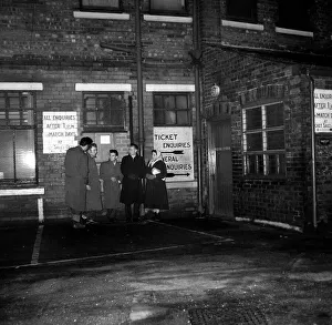 Fans queue for tickets to see the Re Born'Manchester United team shortly