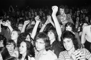 Fans at the Rolling Stones concert at Granby Halls in Leicester. 14th May 1976