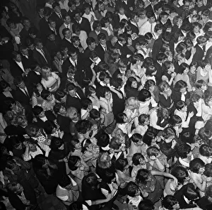 Fans of the Rolling Stones at The Tower Ballroom, New Brighton in front of 5