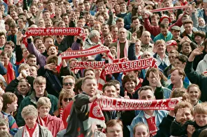 Fans during the Wolverhampton Wanderers v Middlesbrough match