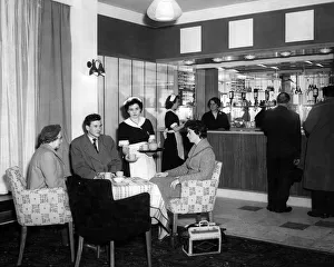 Waitress Prints: Its a far cry from the old time railway refreshment room to the contemporary style